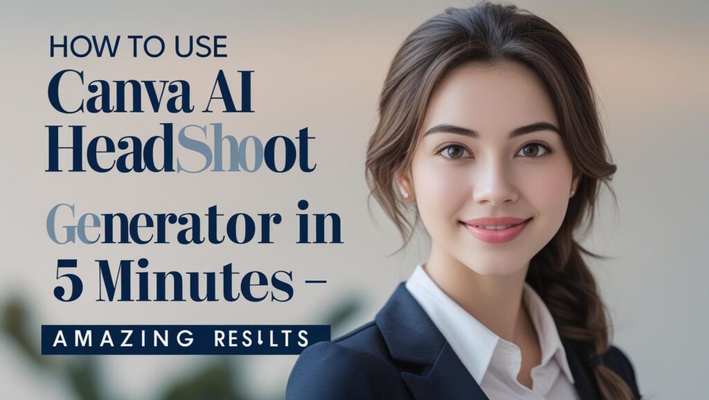 How to Use CanvaAI Headshot Generator in 5 Minutes 1 1 Canva AI Headshot Generator